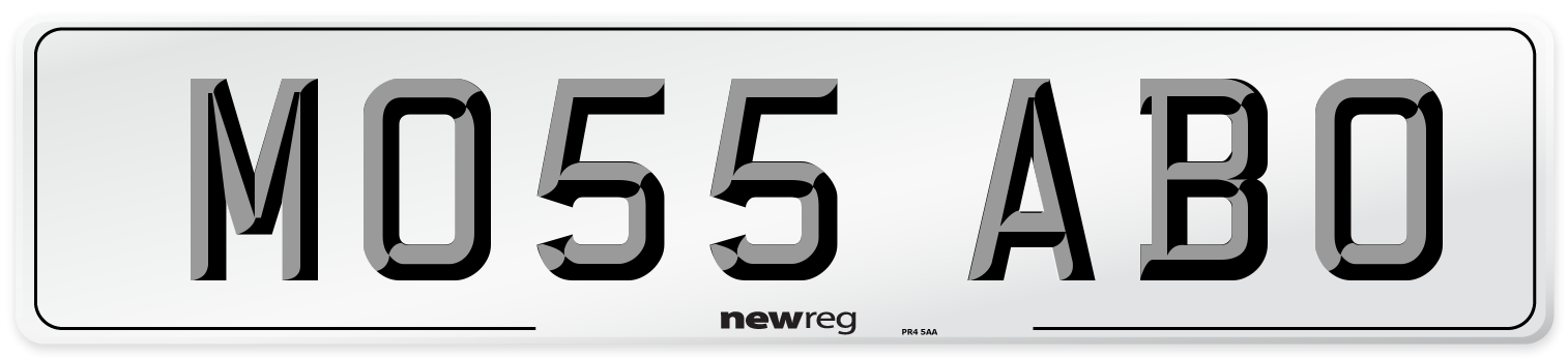 MO55 ABO Number Plate from New Reg